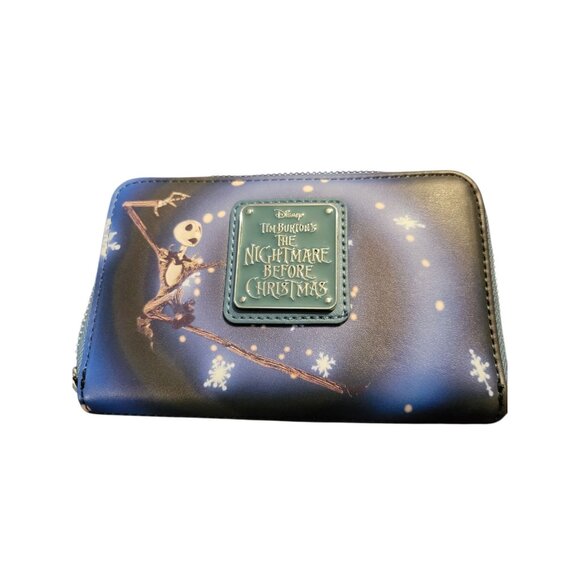 Loungefly Disney Nightmare Before Christmas Wallet Jack Skellington Sally NWT - Picture 2 of 12